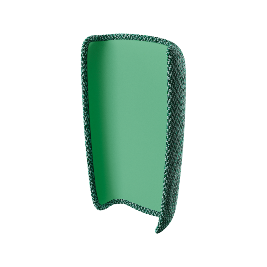Copertura posteriore in tessuto Ploom X green vista dall’interno